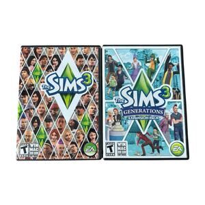 The Sims 3 & Generations Expansion Pack CIB (DVD-ROM 2009) - CLEANED & TESTED